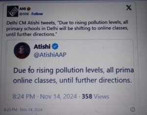 Delhi Pollution /School Closed 2024