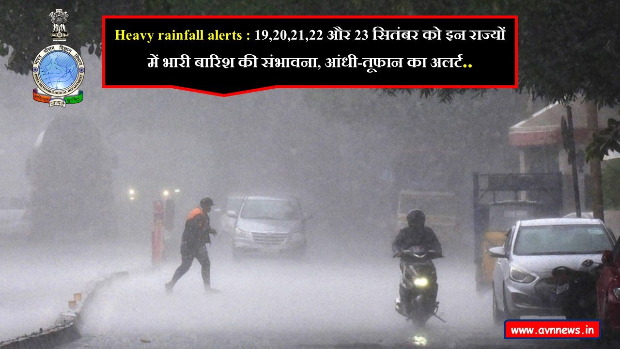 Heavy rainfall alerts