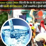 Delhi Water Summer Crisis 2026: दिल्ली के 30 से ज्यादा इलाकों में कई दिनों तक रहेगी पानी की किल्लत, देखें प्रभावित क्षेत्रों की लिस्ट..