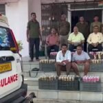 गिद्धौर में एंबुलेंस से शराब तस्करी का खुलासा, 230 लीटर बीयर के साथ दो गिरफ्तार